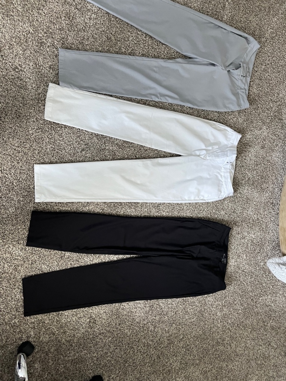 Nike Dry Fit Golf Pants - Gray, White, Black - 3 pairs